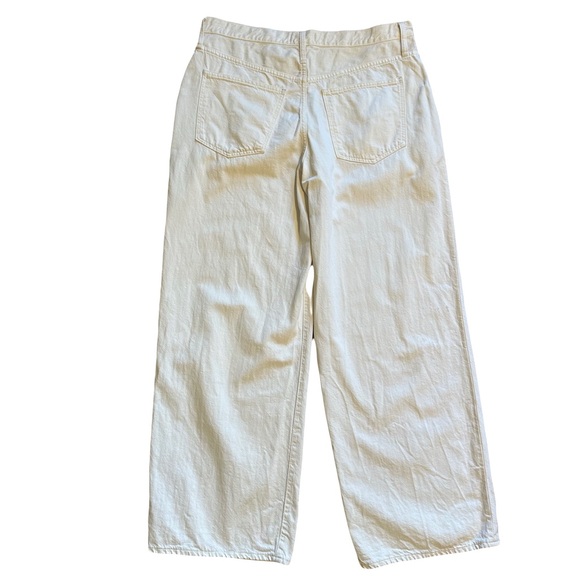 Madewell Super Wide Leg Exposed Button Fly High Waisted Jeans Size 33 - Picture 4 of 9